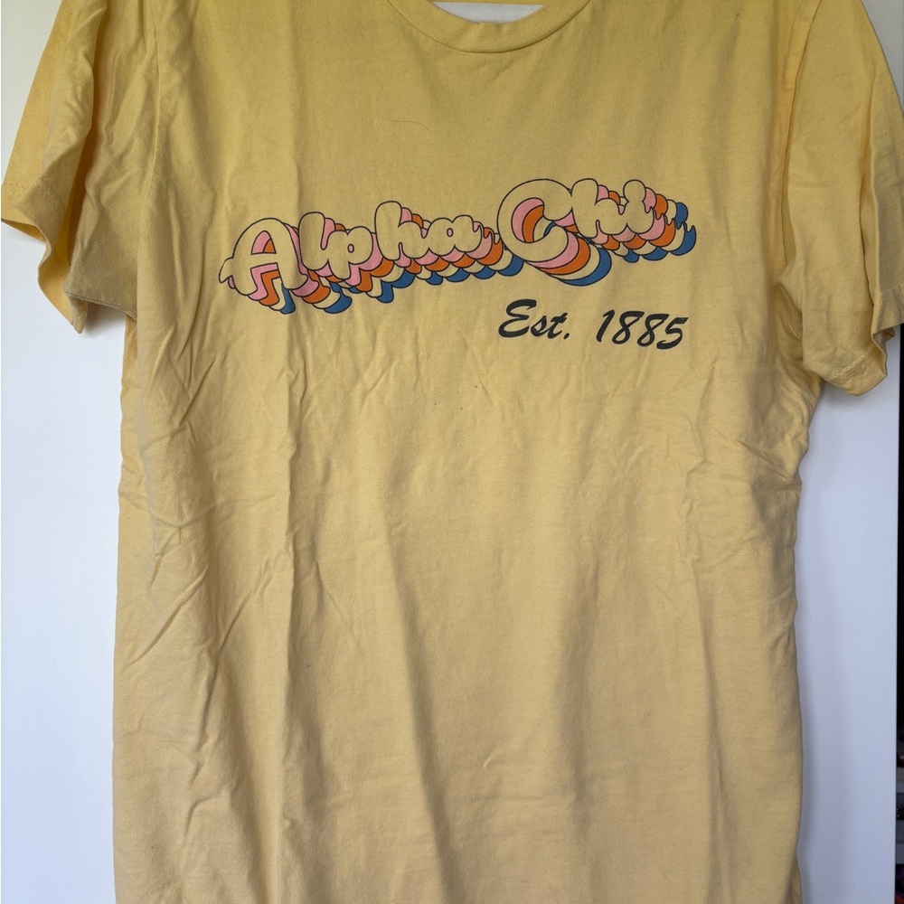 Alpha Chi Yellow T-Shirt